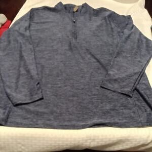 Women's Bit and Beidle 3/4 Zip 1 XL Blue Pullover Long Sleeve Shirt Casual